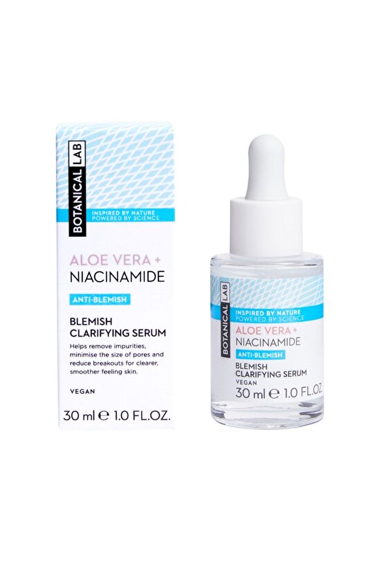 Aloevera Ve Niacinamide Içeren Akne Eğilimli Ciltler Için Serum 30 Ml