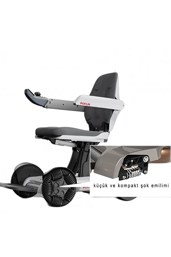 Poylin P210 Robotics Ultra Hafif Katlanabilir Akülü Tekerlekli Sandalye