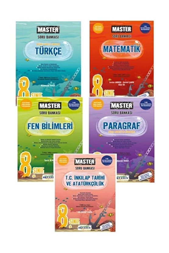 8. Sınıf Lgs Yeni Baskı 2024-2025 Hazırlık Set 5 Kitap Master