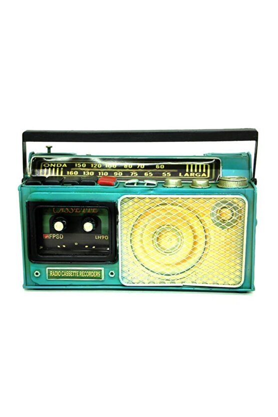 himarry Dekoratif Metal Radyo Kumbara Vintage Biblo