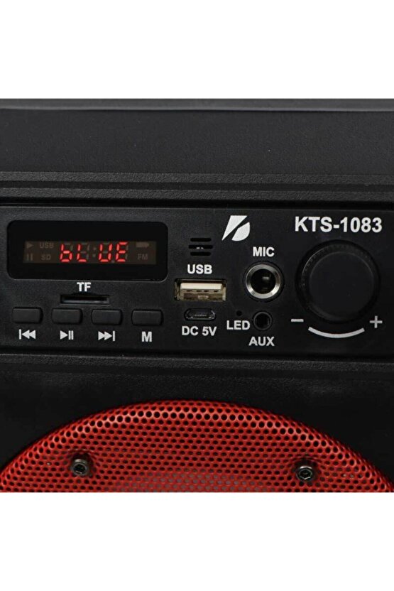 Outdoor Parti Hoparlörü Bluetooth Hoparlör 4 Inç × 2 Kablosuz Speaker Ses Bombası Radyo-usb-tf Giriş