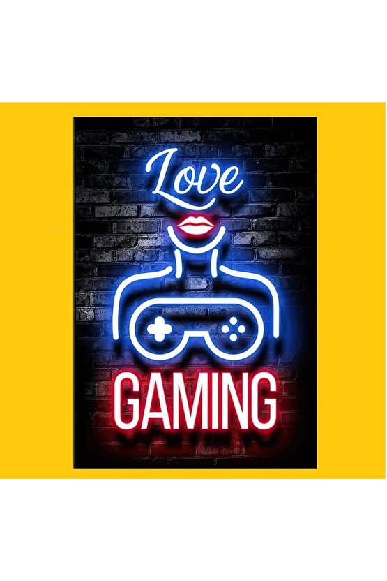 Ahsap Poster Love Gaming
