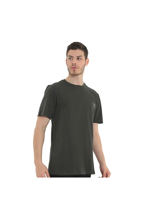 Erkek T-shirt Gravıs Yeşil