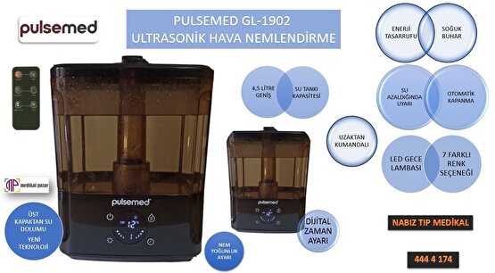 Pulsemed Ultrasonik Hava Oda Nemlendirici