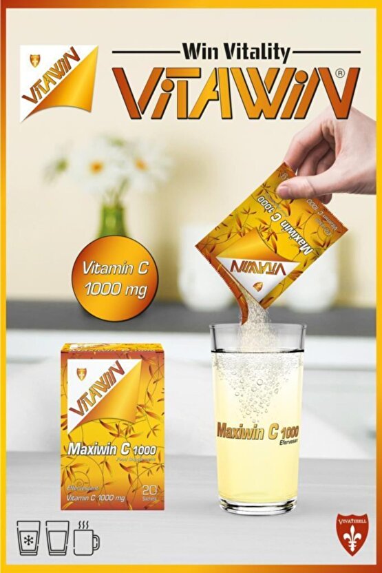 Maxiwin C 1000 Mg Efervesan 20 Saşe X2 (40 Saşe)