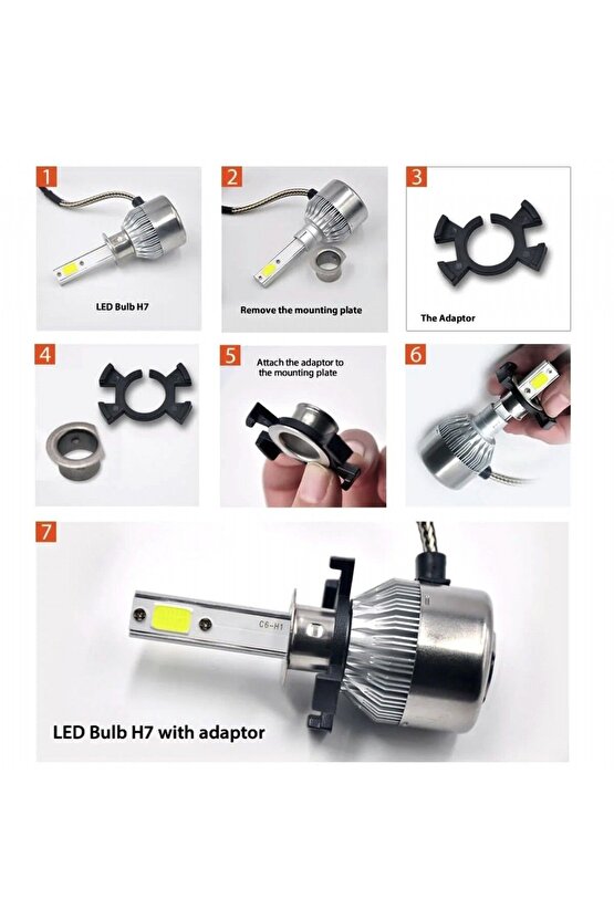 H1 Honda Led Far Montaj Adaptörü