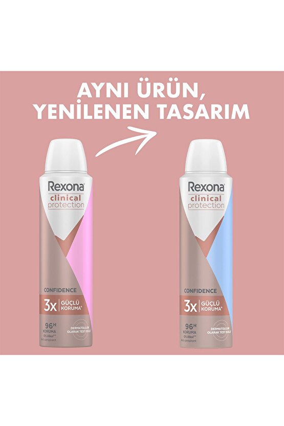 Clinical Protection Kadın Sprey Deodorant Confidence 96 Saat Koruma 150 ml