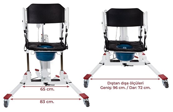 Comfort Plus DM-190U NEW Portatif Mobil Lift Hasta Transfer Lifti