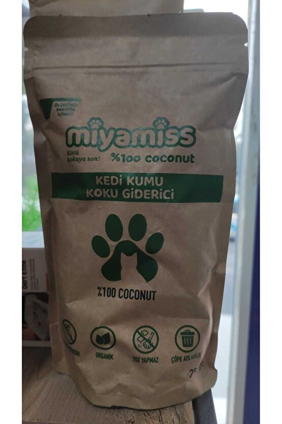 Miyamiss Yüzde 100 Coconut Oranlı Kedi Kumu Koku Giderici 250 Gr