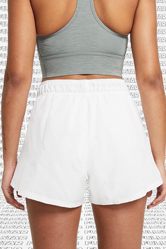 Flex Essential 2 in 1 Training White Shorts ikisi Bir Arada Taytlı Beyaz Kadın Şort