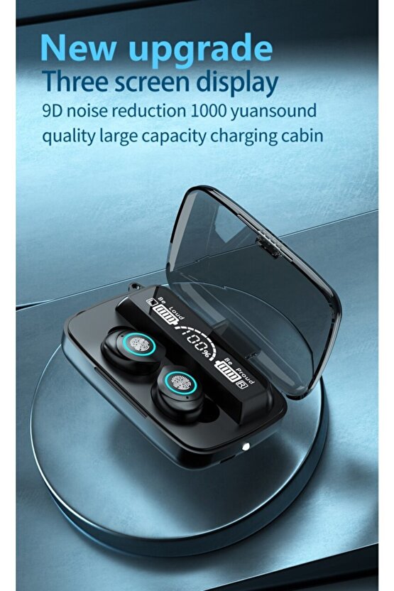 Bluetooth 5.1 Kulaklık Suya Tere Dayanıklı Powerbank Özellikli Hd Ses Spor Oyun Müzik Video Film