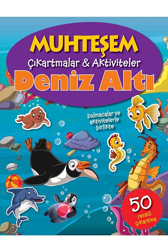 Muhteşem Çıkartmalar Deniz Altı, Dinozorlar, Orman, Evcil Hayvanlar Ve Yavru Hayvanlar Seti