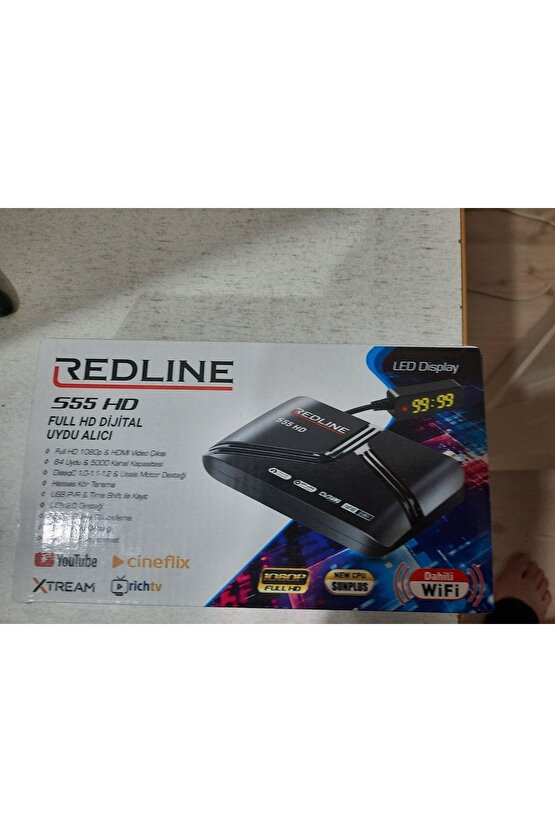 Redline S55 Hd Uydu Alıcısı Dahili Wifili