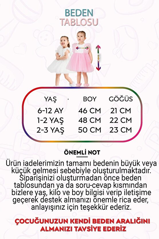 Bebek Kız Çocuk Doğum Günü Parti Düğün Elbise Tüllü Tütü Astarlı Çocuk Giyim bebek giyim Kız Bebek E