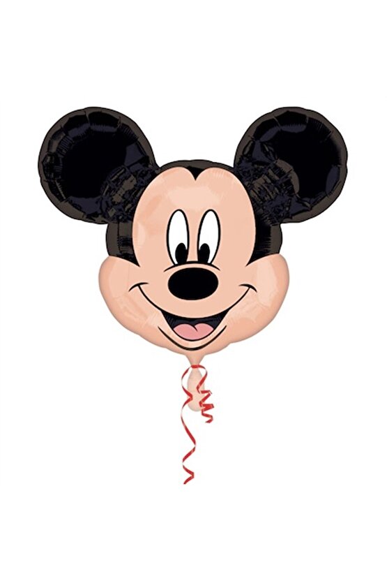 Mickey Mouse 4 Yaş Doğum Günü Parti Balon Seti Fare Mickey Mouse Kırmızı Rakam Balon Konsept Set