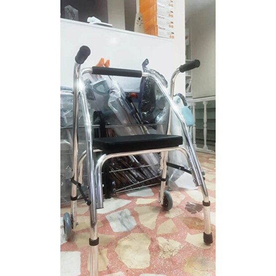 Pulsemed Ky914L-5 Walker Tekerlekli Oturma Aparatlı Yürüteç