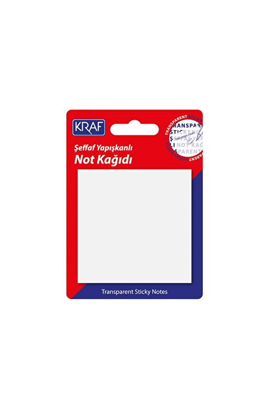 Şeffaf Yapışkanlı Not Kağıdı 76x76mm 50 Yaprak