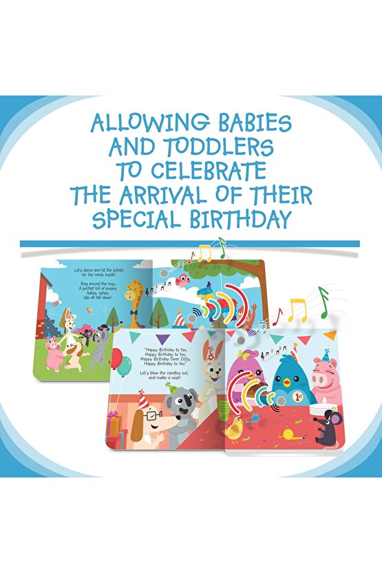 Ditty Bird: Hapy Birthday | 0-3 Yaş Çocuklar Için Ingilizce Sesli Kitap - Doğum Günü Şarkıları
