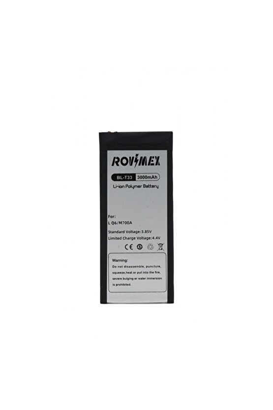 Lg Q6 M700y (bl-t33) Rovimex Batarya Pil