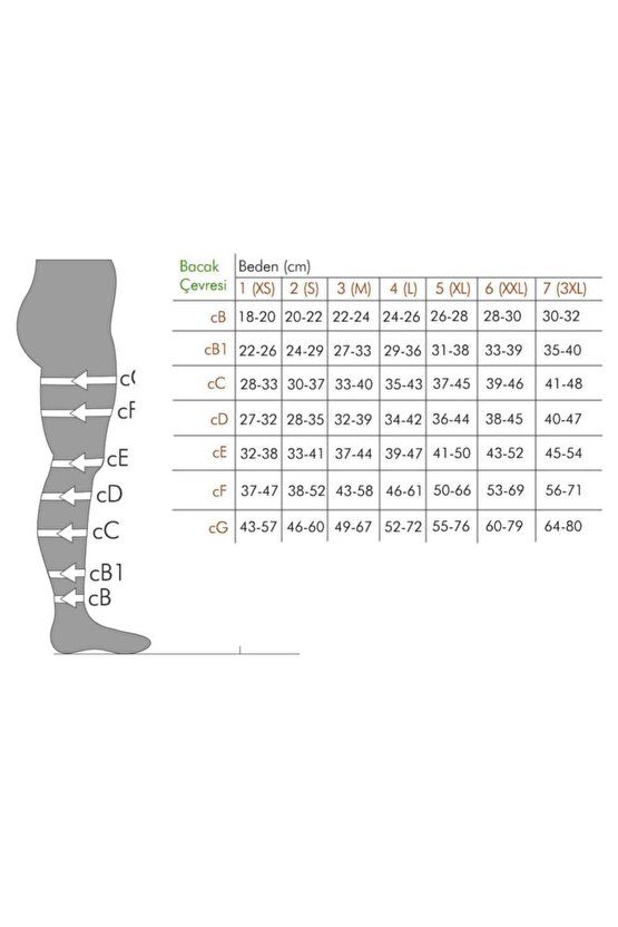 Diz Altı Hafif Basınçlı Ccl 1 18-21 Mmhg Çorabı