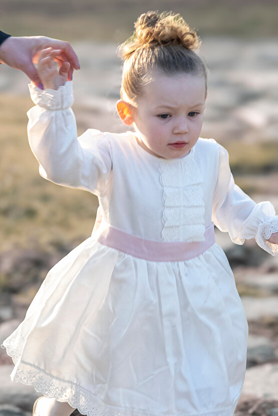 Kız Bebek Kız Çocuk Doğum Günü Parti Düğün Elbise Astarlı Saten Çocuk Giyim Bebek Giyim
