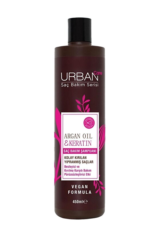 Argan Yağı Kolay Kırılan Yıpranmış Saçlara Özel Saç Bakım Şampuanı-vegan-450 Ml