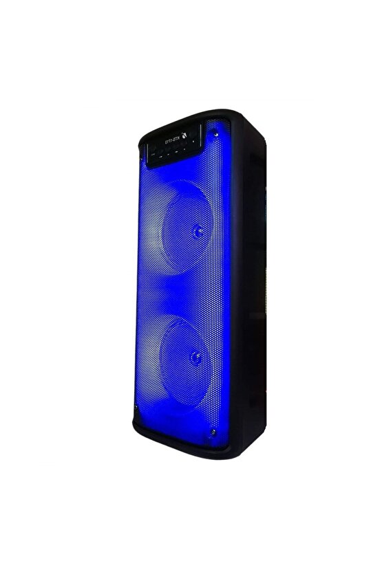 Mikrofonlu Bluetooth Hoparlör Toplantı Parti Eğlence Led Işıklı Sd Kart Fm Usb Girişli Speaker