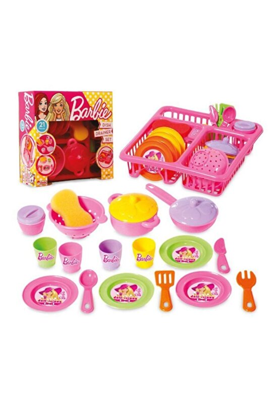 Barbıe Bulaşıklık Kız Çocuk Oyuncak Mutfak Set