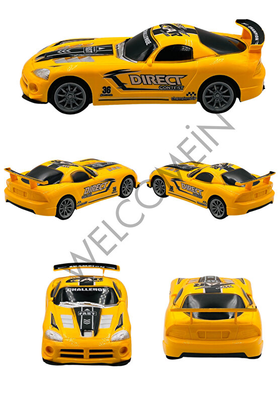 Oyuncak Uzaktan Kumandalı Full Fonksiyon Pilli 1:22 Ölçek Speed King Dodge Viper Model Araba