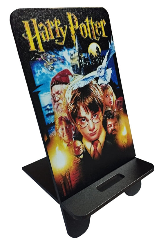Ahşap Harry Potter Baskılı Telefon Tutucu model01