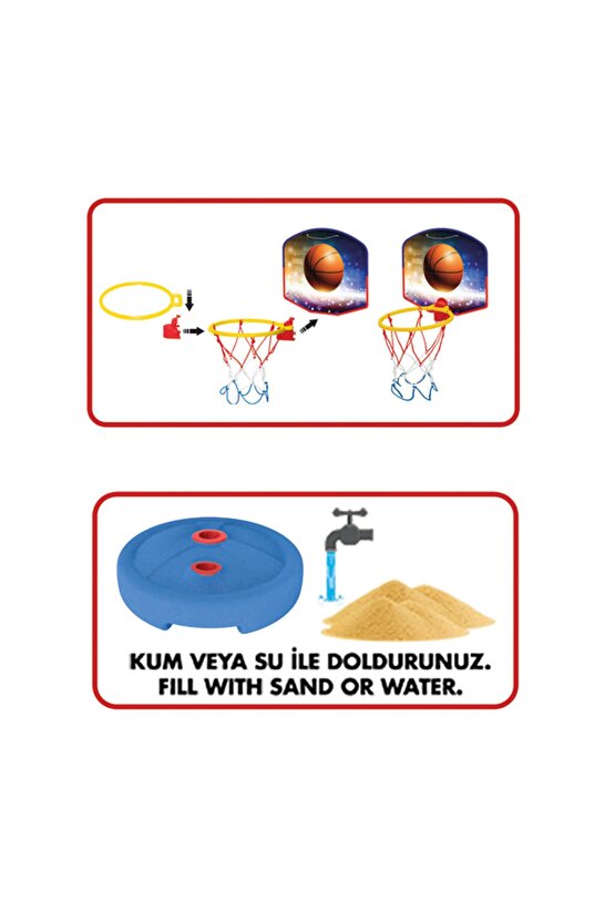 Küçük Ayaklı Basket Potası Seti