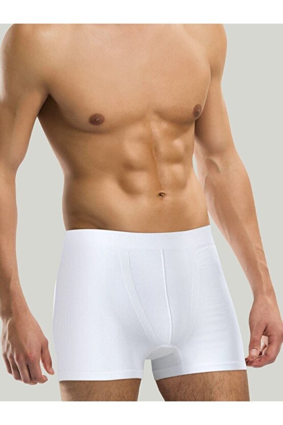 Erkek Dikişsiz Basic Boxer Örme Seamless 2215