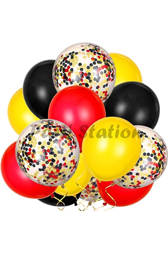 İş Makinaları İnşaat Parti 8 Yaş Balon Set Kepçe Balon Vinç Balon Kamyon Balon Doğum Günü Set