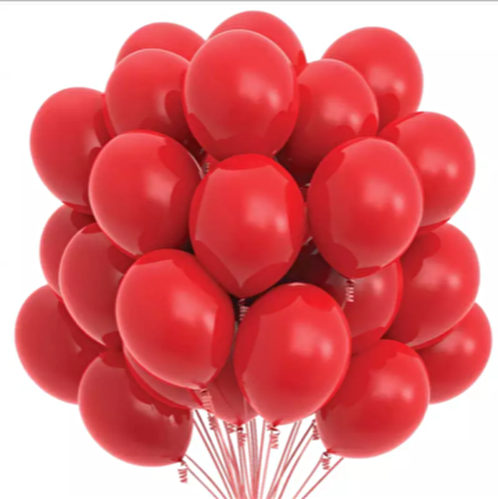 Pastel kırmızı latex balon 10 adet