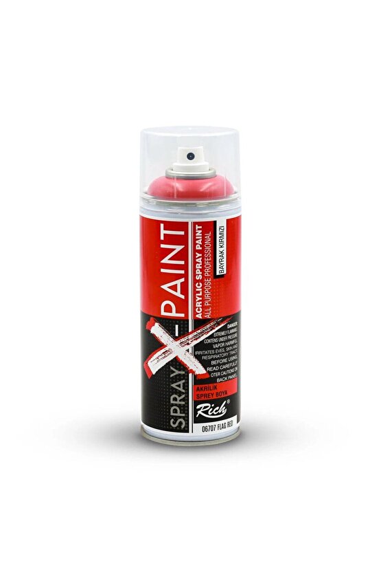 Art-x Spray-x Sprey Boya 400ml - 6707 Bayrak Kırmızı