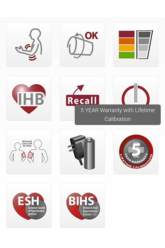 İsviçre Tasarım Kol Tipi Dijital Tansiyon Ölçme Cihazı GenişLCD Ekran Düzensiz Kalp Atımı Algılaması