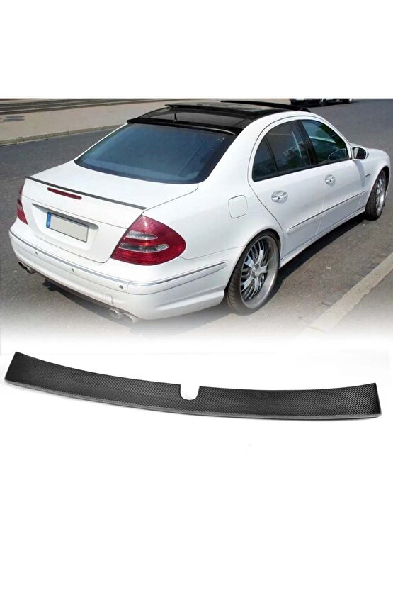 Mercedes W211 Cam Üstü Spoiler Siyah Boyalı 2001  2008