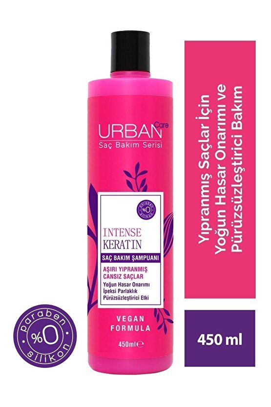 Intense Keratin Serisi Şampuanı 450 ml Avantajlı Boy