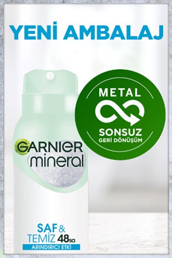 Mineral Saf&Temiz Sprey Deodorant 3lü Set 