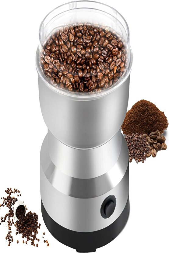 Mini Baharat Kahve Öğütücü Elektrikli Parçalama Makinesi Taşınabilir Kuru Tahıl Değirmeni Öğütücü