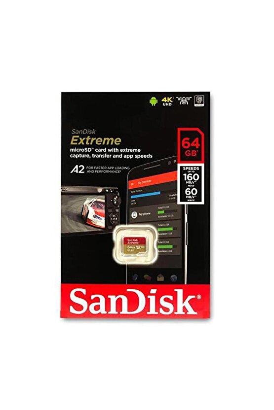 Extreme 64gb Micro Sd 160mb Hafıza Kartı Sdsqxa2-064g