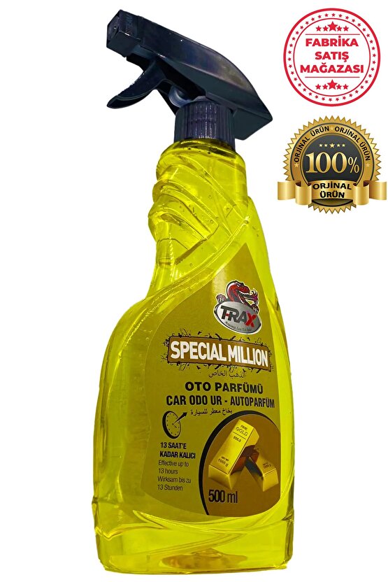 Special Million Ferah Oto Ev Oda Sprey Parfüm Trax 500 ml