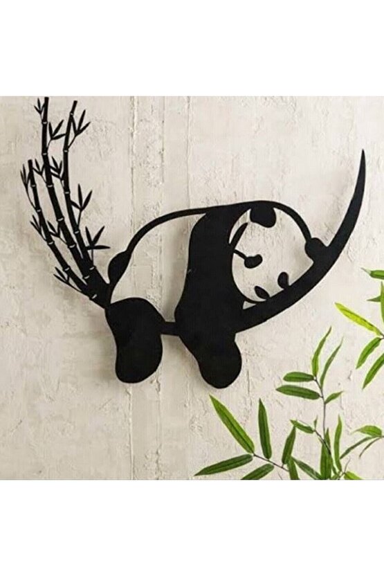 Panda Dekor Ahşap Lazer Kesim 33*40 Cm