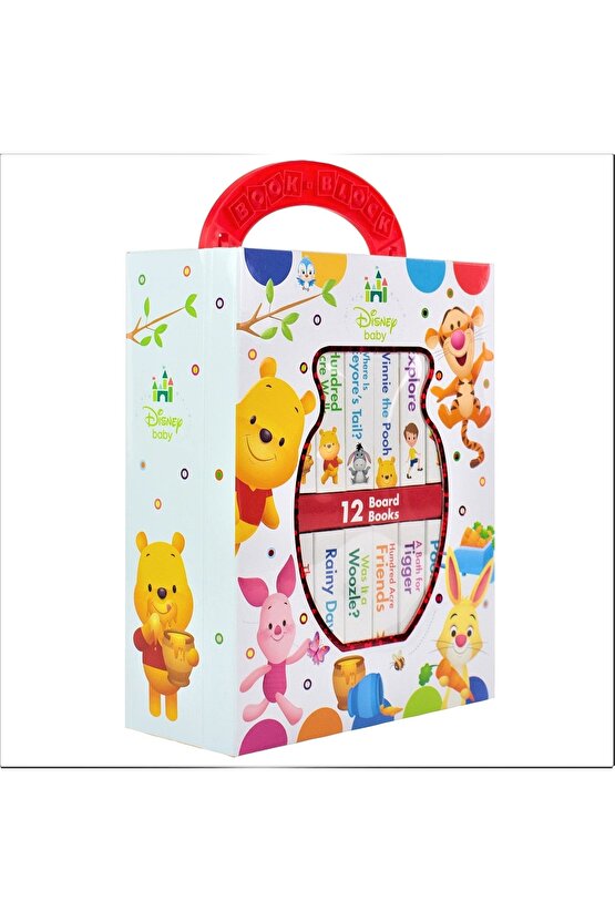 Disney Baby: My First Library Board Book Block 12 Book Set- Winnie The Pooh