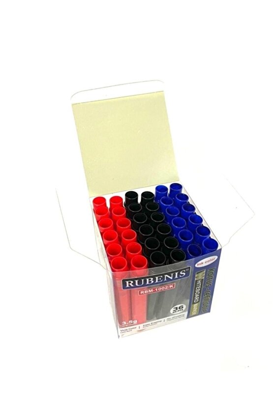 Tahta Kalemi Kartuşu ( Mavi-siyah-kırmızı) 12şerli - 36 Adet ( 1 Paket )