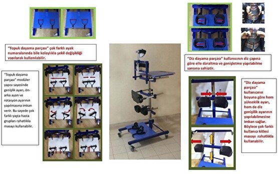 Ayakta Durma Sehpası Sırt ve Baş Boyun Destekli 3-6 Yaş Arası