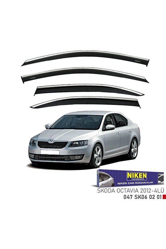 Skoda Octavia Cam Rüzgarlığı Kromlu 2013