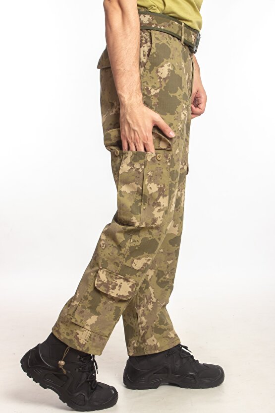Kargo Cepli Kara Kuvvetleri Yeni Kamuflaj Desenli Pantolon