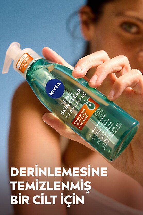 Derma Skin Sivilce Karşıtı Yüz Temizleme Jeli 150ml, Gözenek Arındırıcı, Salistik Asit, Niasinamid