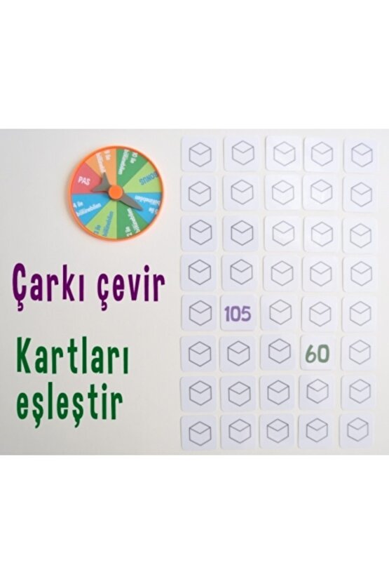 Bölünebilme Çark Oyunu - Matematik Işlem Eğlenceli Eğitim Akıl Zeka Mantık Strateji Mantık Oyun